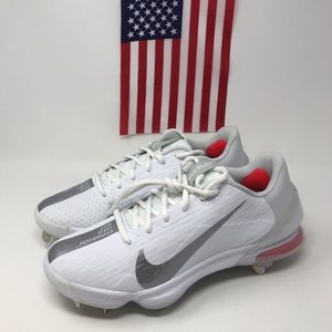 Nike Force Zoom Trout 7 Pro Baseball Cleats White Grey CQ7224-104 NEW.